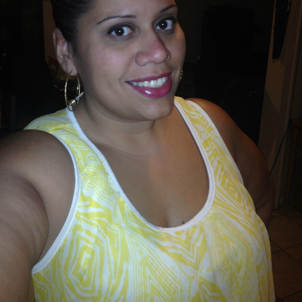 ASHLEY STEWART: Yellow & White blouse